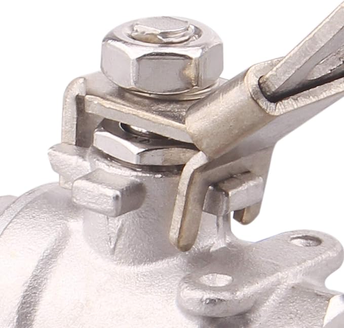 DERNORD Stainless Steel 304 Ball Valve, Full Port Heavy Duty for WOG with Locking Device (1/2" NPT)