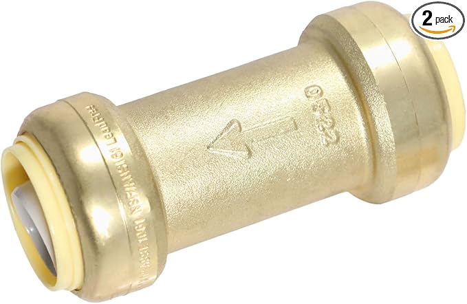 XFITTING Push Fit 1 Inch x 1 Inch Push Fit Check Valve, 28-4-5=2XX, 2 Pieces