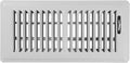 Shoemaker 4x10 Floor Register – Cement Gray Heavy Duty Metal Floor Vent Cover for Home Floors - Premium Forced Air Vent Covers