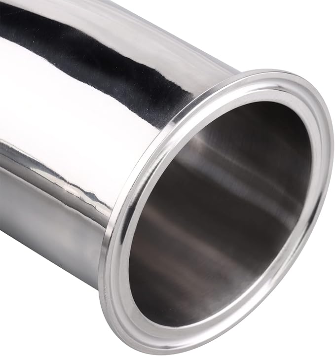 DERNORD 3 Way U Sanitary Ferrule Pipe Fittings Tri-Clamp Type Stainless Steel 304 (Pipe OD: 3 INCH)