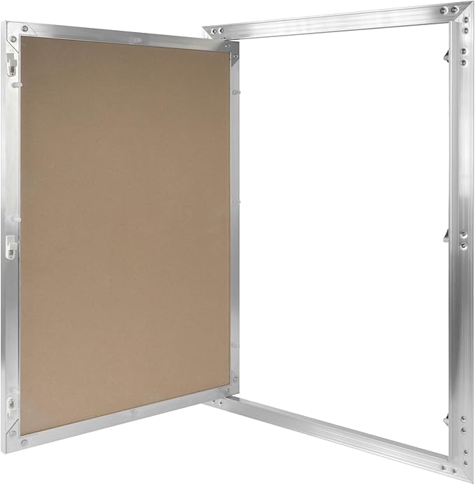 16" x 24" Inch Aluminum Drywall Access Panel - Service Shaft Door - Plumbing, Electricity, Heating, Alarm Wall Inspection hatch for Drywall - Bathroom Service Access Hole Cover