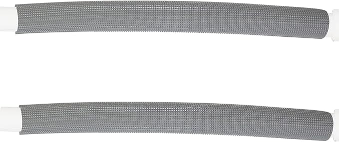 Pipe Insulation Tubing, BESUNTEK 6ft Heat Preservation Insulated Foam Tubing Handle Grip Support, for Water Pipes, air Conditioning Pipes (0.98" × 0.39", Grey, BESUNTEK-121)