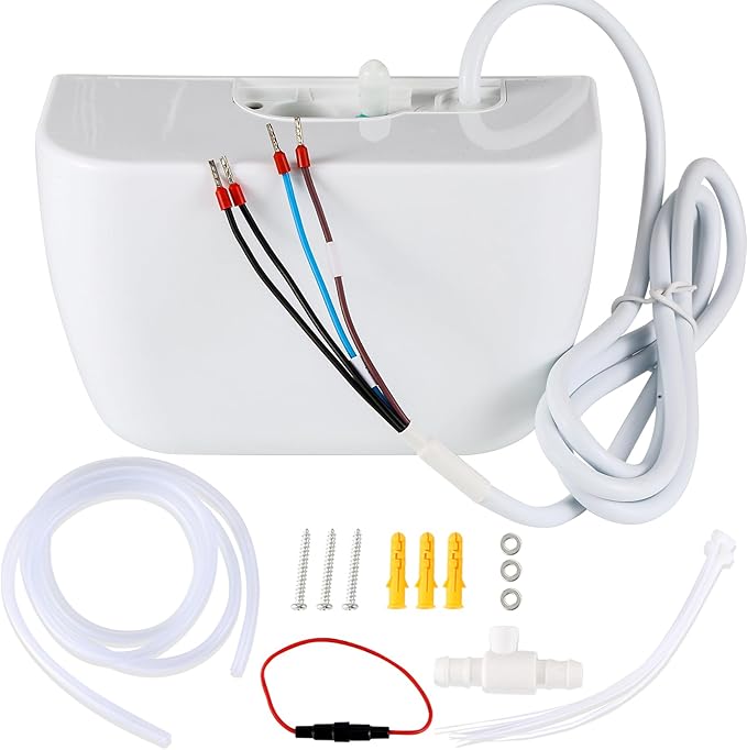 Mini Split Condensate Pump, AC Hvac Silent Condensate Pump, 100-240V, 50/60Hz, Ultra-Quiet (< 19dB), Anti-Siphon Device, Suitable for HVAC, Air Conditioners, Dehumidifiers, etc.