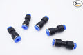 Push to Connect Fitting 6mm Tube OD x 4mm Tube OD Reducer, Pneumatic Air Water Straight Union Two Way Connector/Coupler (Pack of 5)