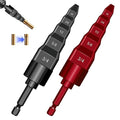 2 Sets HVAC Flaring Tools, Swaging Tube Repair 5 in 1 Air Conditioner Copper Pipe Expander Flaring Swaging Drill Set Copper Tubing Tool with 1/4", 3/8", 1/2", 5/8", 3/4" Bits, Black and Red
