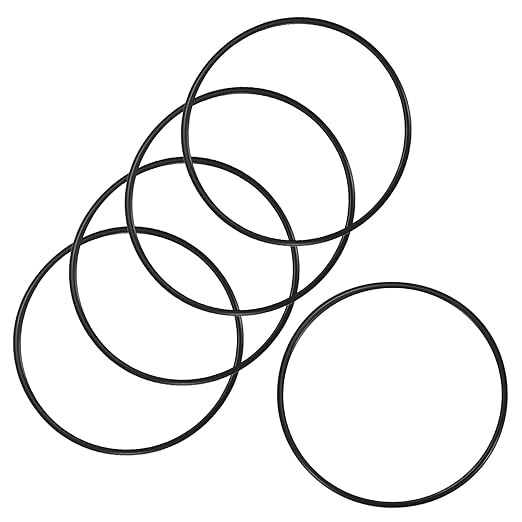5-Pcak Nitrile Rubber O-Rings, 112mm ID, 120mm OD, 4mm Width, Metric Sealing Washer Gasket for Automotive Machine Plumbing/Faucet/Air or Gas Connections, Resists Oil and Heat