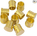 Hooshing 10PCS 3/4 inch Pex Barb Plug End Cap Brass Crimp Pipe Fittings