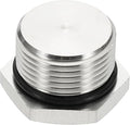 MECCANIXITY BSPP Pipe Plug Fitting, 304 Stainless Steel G3/4 Male Outer Hex Thread for Plumbing Fixed with Sealing Rubber Ring