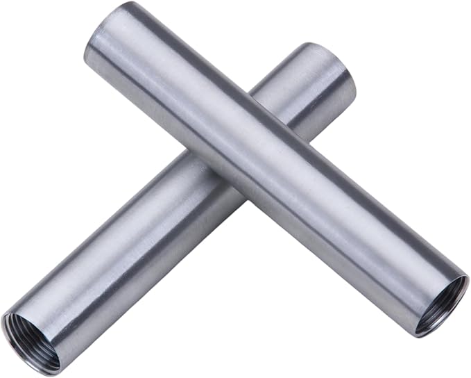 CONSTELLAR 304 Stainless Steel Pipe Fitting - 1/2" NPT Female x 1/2" NPT Female Threaded Thickened Pipe Wall, 150mm (6 inch) Length Heavy Nipple Seamless Pipe (1 Pcs)