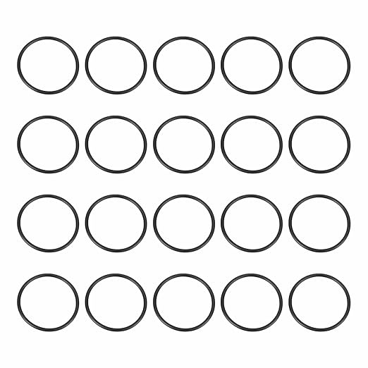 HARFINGTON 20pcs Nitrile Rubber O-Rings 34mm OD 30mm ID 2mm Width Metric Buna-N NBR Sealing Gasket Plumbing Sealing Repair O Rings for Car Auto Vehicle Repair Faucet Air Gas