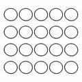 HARFINGTON 20pcs Nitrile Rubber O-Rings 36mm OD 32mm ID 2mm Width Metric Buna-N NBR Sealing Gasket Plumbing Sealing Repair O Rings for Car Auto Vehicle Repair Faucet Air Gas