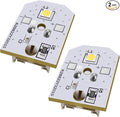 WR55X11132 WR55X25754, Refrigerator Light Assembly, Replacement Freezer LED WR55X30602 WR55X26486 EAP12172918 4590213 AP6261806 Without Cover 2 PCS
