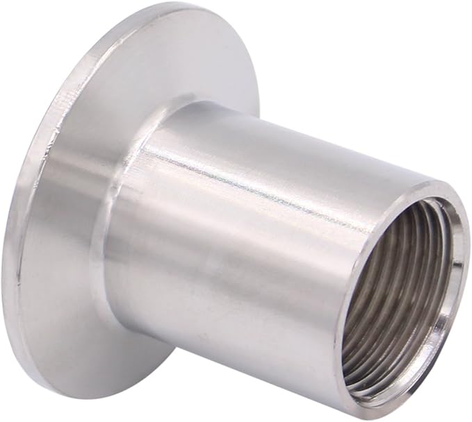 DERNORD Sanitary Female Threaded Pipe Fitting to 1.5 Inch TRI CLAMP (OD 50.5mm Ferrule) (Pipe Size: 3/4" NPT)