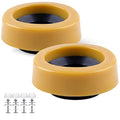 Wax Ring for Toilet Extra Thick, 2Pcs Universal Toilet Wax Ring Replacement Kit with Flange & Bolts, Toilet Ring Seal Bowl Wax for Floor Outlet Toilets New Install or Re-seat, Fit 3" or 4" Waste Lines