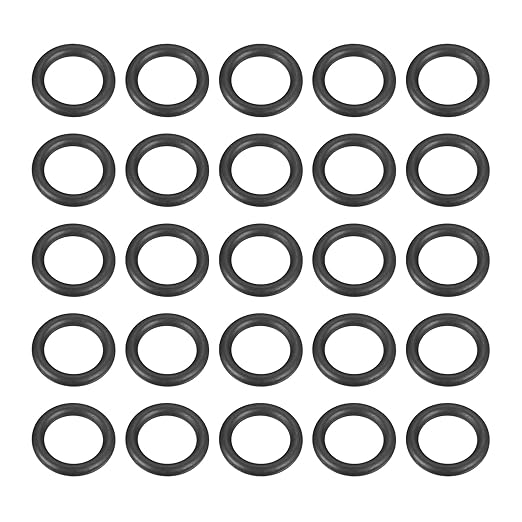 HARFINGTON 50pcs Nitrile Rubber O-Rings 14mm OD 9.2mm ID 2.4mm Width Metric Buna-N NBR Sealing Gasket Plumbing Sealing Repair O Rings for Car Auto Vehicle Repair Faucet Air Gas