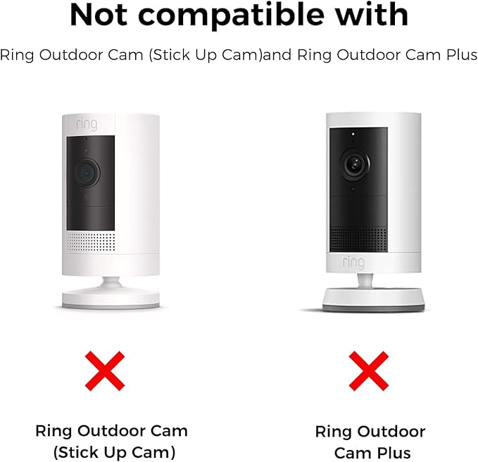 3 Pack Ring Indoor Camera No Drill No Screws Wall Mount Bracket Compatible with Ring Indoor Cam (2nd Gen)/Blink Mini /Mini 2 /Blink Outdoor 4 Camera Adhesive Wall Mount