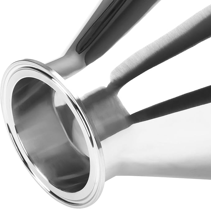 DERNORD Sanitary Fitting Reducer Fitting SUS304 Tri Clamp Ferrule Style 8" Tube OD to 3" Tube OD
