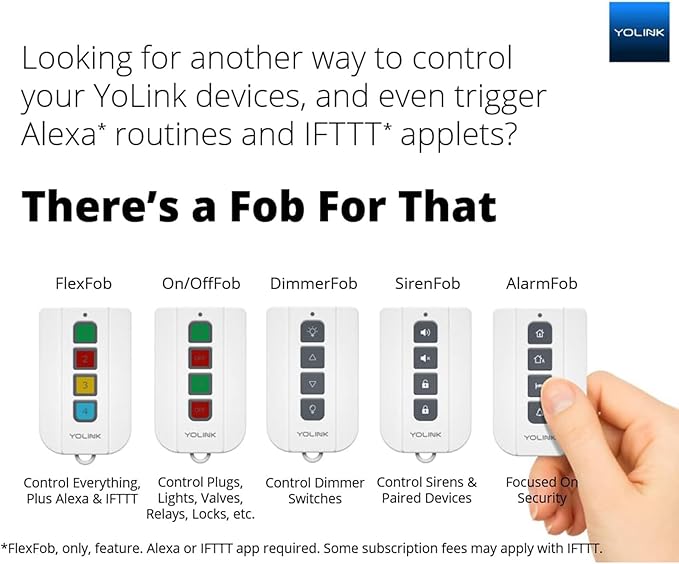 YoLink Wireless Smart Valve Control Kit, 1" Brass Motorized Valve, Wireless Controller 2, LoRa Long Range, D2D Offline with Leak Sensors, 12V Adapter with 2 Years Battery Backup