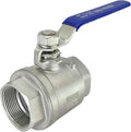 1-1/2" NPT Full Port Heavy Duty Ball Valve Stainless Steel 304 For Water,Oil and Gas with Blue Handles（1000WOG）