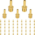 (Pack of 50) EFIELD Brass Hose Barb Fitting Adapter, 1/8" Barb x 1/8" NPT Male Pipe Fitting,(BARB001-50PCS)