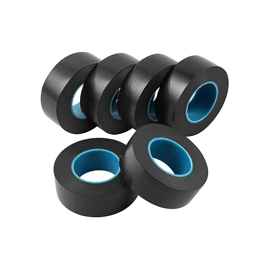 Lichamp 6-Pack Seal Self Fusing Rubber Tape for Electric Cable Splicing and Pipe Water Leak Repair, 1-inch x 10-feet x 6 Rolls