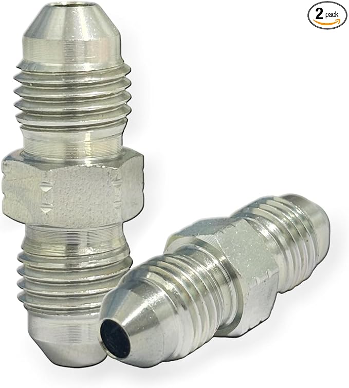 1/4" JIC Male x 1/4" JIC Male Hydraulic fitting, Carbon Steel SAE 37° Flare Pipe Adapter Tube Fitting Straight Connector