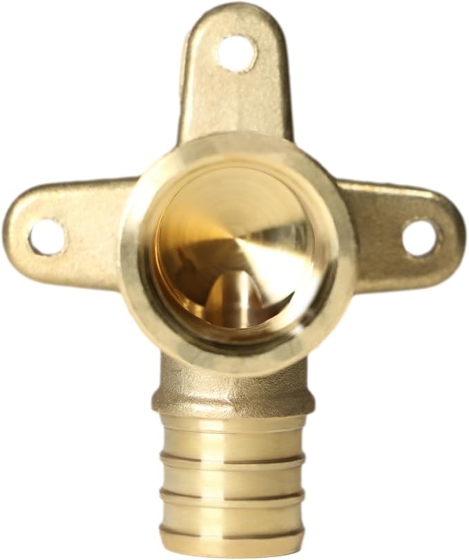 XFITTING 3/4 Inch Pex x 1/2 Inch Female NPT Drop Ear Elbow, 10 Pieces