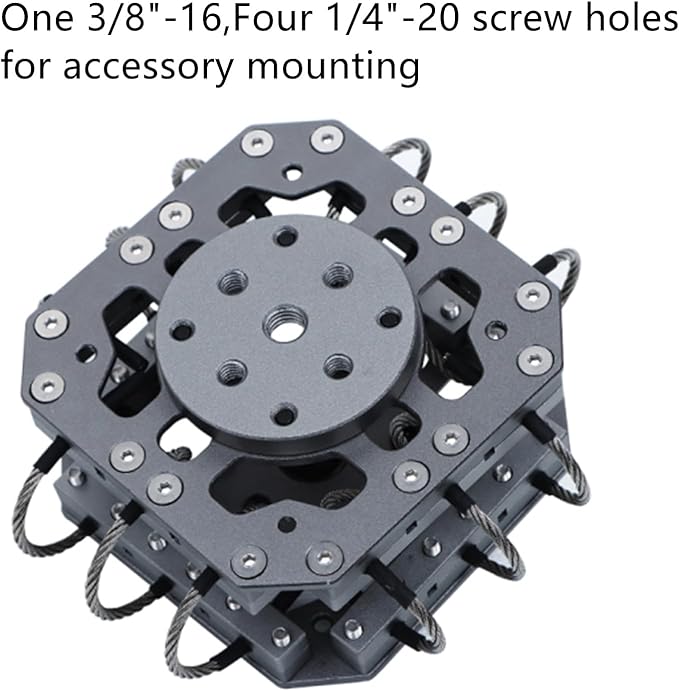 Came-TV Vibration Isolator Wire Mount for DJI RS 4 / RS 4 Pro/RS 3 / RS 3 Pro/RS 3 Mini / RS2 / RSC 2 Gimbal Handheld Stabilizer Payload up to 17.6lb(8kg)