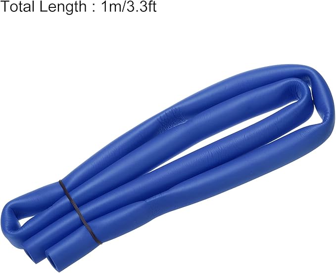 uxcell Foam Tubing for Handle Grip Support, Pipe Insulation, 12mm(1/2") ID 20mm OD 1m Length Blue