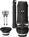 R&T Universal Dual Flush Valve for 2-piece Toilet with Top Push Button Toilet Repair Kit Inside Tank dual flush valve replacement kit 3-Inch and 2-Inch Drain A2422