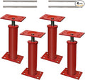 House Jacks for Leveling, 11"-17" Adjustable Jack Post Basement Floor Jack, Screw Floor Jack Post Supports Stabilizer Jacks for House Foundation, Stairs, Porches, Roof Beams