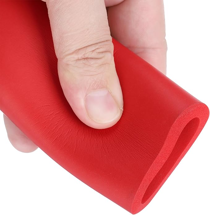 uxcell Foam Tubing for Handle Grip Support, Pipe Insulation Outside Pipe Lagging, 30mm ID 44mm OD 1m Red