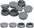 uxcell 12Pcs 32mm(1-1/4") Nylon Hole Plugs, Flush Type Panel Round Snap in Fastener Knockout Locking Plugs for Furniture Insert End Caps Panels, Gray