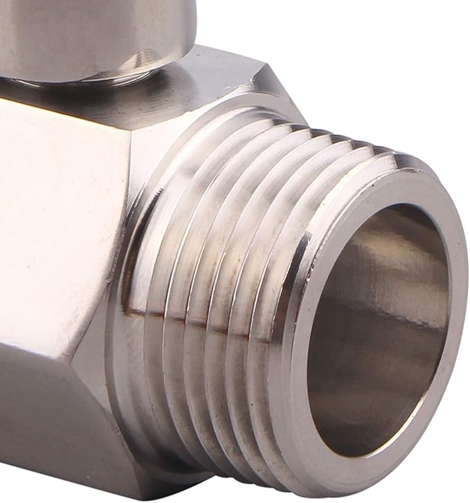 DERNORD 3/4 inch Stainless Mini Ball Valve NPT Female x Male Thread SUS316