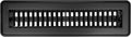Floor Register Vents 2x12 Inch, Heavy Duty Walkable Floor Vent Covers for Home Floor Sidewall Office or Ceiling Vent, Adjustable Premium Finish Steel Floor Vent Cover 2x12, Black, 1 Pcs