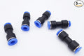Push to Connect Fitting 1/4" Tube OD x 1/8" Tube OD Reducer, Pneumatic Air Water Straight Union Two Way Connector/Coupler (Pack of 5)