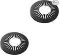 2 Pieces Pipe Cover Flange Decoration Fit 2.36 to 3.07 inch Outer Diameter Pipe (60-78mm), PP Plastic Radiator Escutcheon Plate, Plumbing Cover Plates for Floor Wall Tube Decor, Black