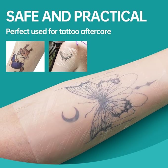 Dimora Waterproof Transparent Film Dressing, Large Clear Wound Bandages 6x8 inch 50 Pack, Post Surgical Skin Protector, Adhesive Medical Pad for Swimming,Showering,Tattoo Aftercare,IV Fixing