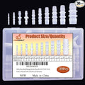 30Pcs Plastic Hose Barb Fittings Assortment, 10 Sizes of Equal Barbed Hose Pipe Fitting Connector Adapter Union Splicer Joint for Air Gas Water Liquid Fuel Line Catheter Tube Pump Adapters