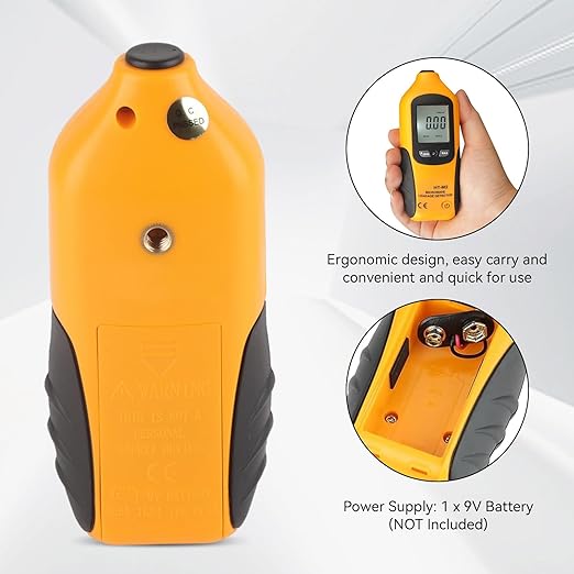 Microwave Detector, Microwave Leak Detector Meter Digital LCD Display Emf Radiation Detector 2450MHz for Home Microwave Oven Testing
