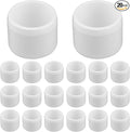 20-Pack 1/2" End Cap PVC Fittings, Furniture Grade Pipe Fittings End Cap for SCH40 PVC Pipe, Pipe Connectors for All DIY Structure and Frames