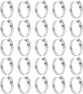 HARFINGTON 25 Pcs Hose Clamp 1-9/16"-2-1/2" (40-63mm) 304 Stainless Steel Adjustable Worm Gear Hose Clamp with Phillips Screw Assortment Kit for Fuel Line Pipe Plumbing Automotive Tube