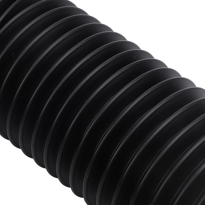 Tyenaza Rain Gutter Downspout Extension, Drainage Pipe, Flexible PE Extendable Drain Away Extender for Outdoor Villa Round (Black)