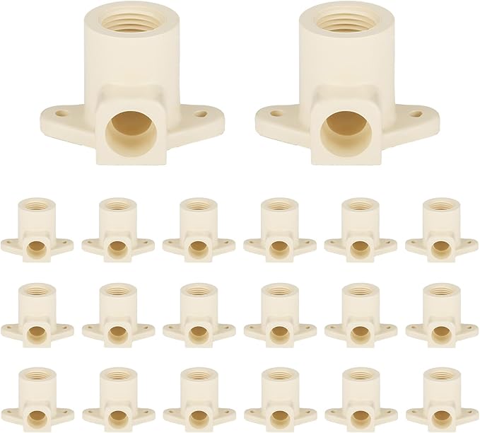 (Pack of 20) EFIELD 1/2"Slip x 1/2"Female Thread CPVC-CTS 90-Degree Wing Elbow (With Drop Ear),(CPVC045-10-20PCS)