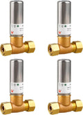 Water Hammer Arrestor 3/8" OD Comp x 3/8" FEM Comp Tee, Stainless Steel Hammer Arrestor, Applicable for Faucet, Dishwasher and Water Dispenser(Pack of 4)