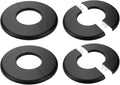 4 Pcs Wall Split Flange, ABS Round Self-Adhesive Escutcheon Plate Buckles Design for 2"/51mm Diameter Pipe