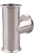 DERNORD Clamp Tee 3 Way Stainless Steel 304 Sanitary Fitting Fits 3" Ferrule Tri-clamp (Pipe OD 91mm)