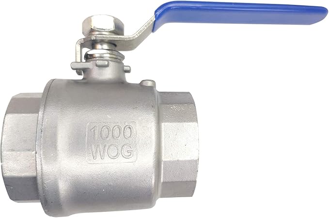 1-1/2" Female Ball Valve NPT Thread 316 Stainless Steel Full Port Ball Valve WOG1000 US Stock