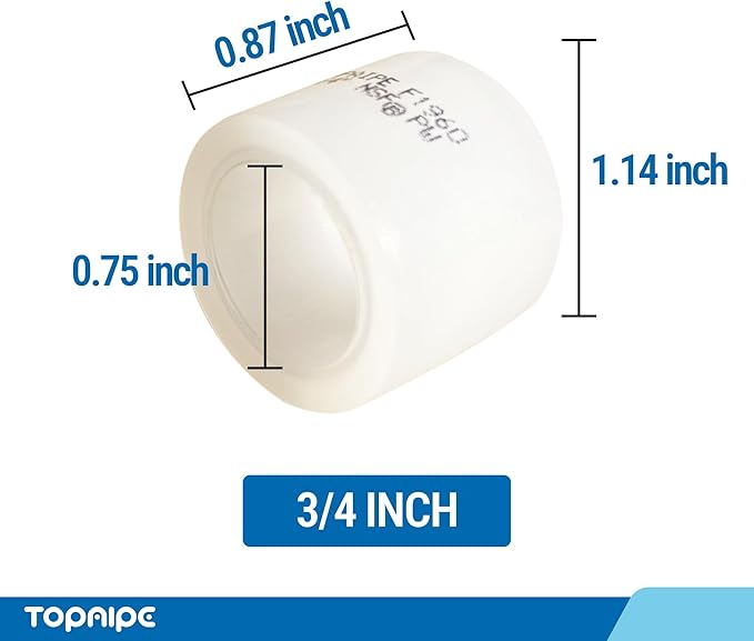 (Pack of 25) Topaipe 3/4 Inch PEX-A Expansion Rings, F1960 Fittings,Expansion Ring Plumbing Tools for PEX-A Tubing