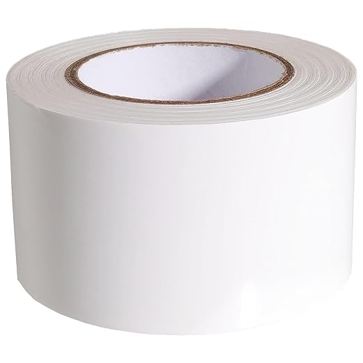 White Vapor Barrier Tape, 3 Inch x 180 Feet Moisture Barrier Seal Tape for Crawlspaces, Insulation Repairs, Underlayment Seams
